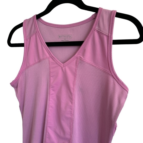 Athleta Purple Pink V-Neck Workout Tank, Size XS - Picture 2 of 6